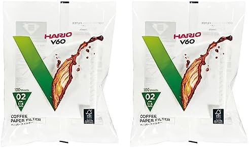 HARIO(ハリオ) V60ペーパーフィルター02 W ホワイト 1-4杯用 日本製 VCF-02-100W 200枚入り