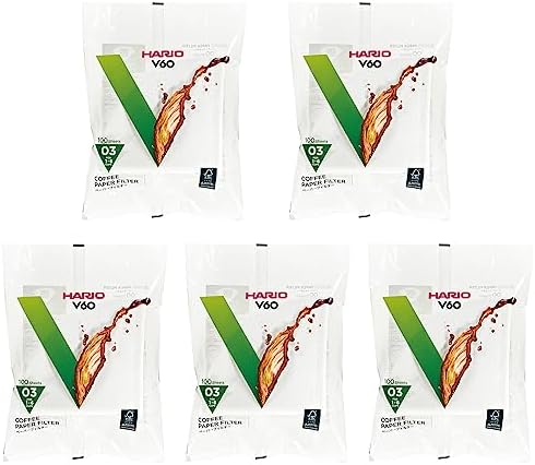 HARIO(ハリオ) V60ペーパーフィルター02 W ホワイト 1-4杯用 日本製 VCF-02-100W 200枚入り 画像 2