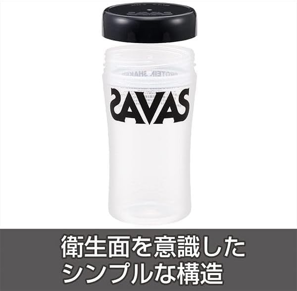 ザバス (SABASU) プロテインシェイカー 500ml ブラック 画像 2