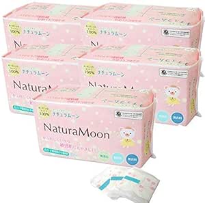 ＜5パックセット＞おりもの専用シート 40個入り/オーガニックコットン100％【ナチュラムーン/NaturaMoon】 画像 2