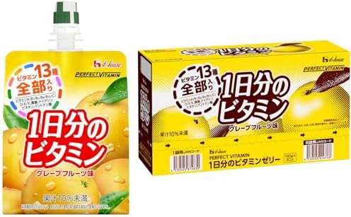 PERFECTVITAMIN PERFECT VITAMIN 1日分のビタミンゼリー グレープフルーツ味 180g×6袋 ハウスウェルネスフーズ