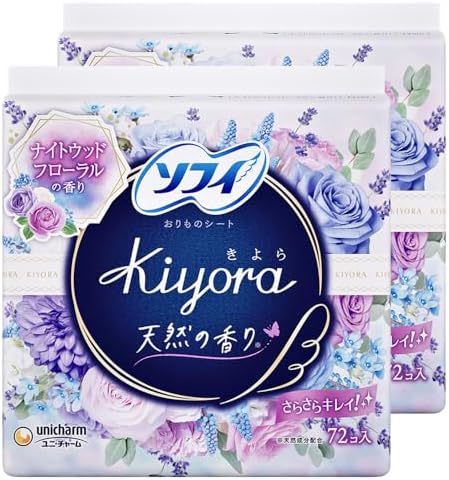 Sofy 【まとめ買い】ソフィ Kiyora フローラルリラックス 72コ入×2個パック(unicharm Sofy)