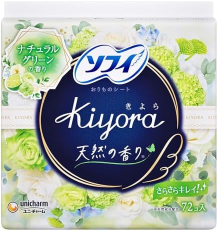 ソフィ Kiyora ナチュラルグリーンの香り 72コ入(unicharm Sofy)