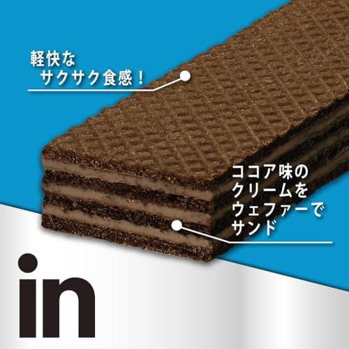 inバージュニアプロテインココア 1本 ×12本 森永製菓 ウエファー タンパク質 カルシウム 鉄分 ビタミンD ビタミンB群7種 国産 画像 3